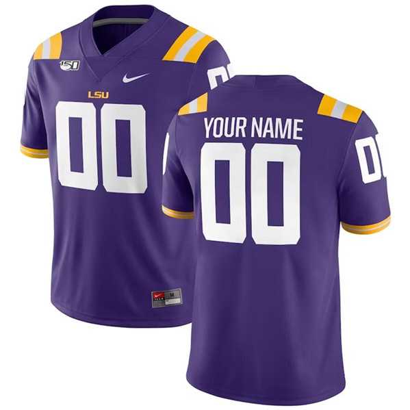 Men's LSU Tigers Custom Purple With 150th Patch Limited Stitched Jersey,We sell and wholesale Men's LSU Tigers Custom Purple With 150th Patch Limited Stitched Jersey on line form chian!